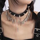 Punk Necklace Jewelry With Rivet Collar Choker For Women Halloween Dances