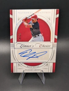 2024 Panini National Treasures - Elijah Green - SP Ecklers Choice Auto 14/25 - Picture 1 of 2