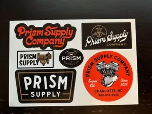 PRISM Supply Company 6PC Sticker SHEET MOTORCYCLE - Picture 1 of 1