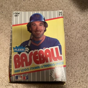 1989 Fleer Baseball Wax Box 36 Packs Ken Griffey Jr RC Rookie Billy Ripken FF ? - Picture 1 of 2
