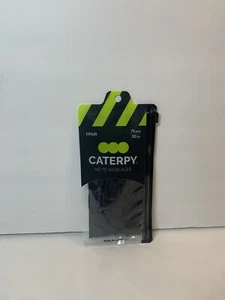 CATERPY Schnürsenkel, Schnürsenkel ohne binden 30" Zoll x 1 Paar, Jaguar schwarz - neu, schneller Versand - Bild 1 von 3