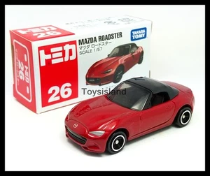 TOMICA 26 MAZDA ROADSTER MX-5 1/57 TOMY 2016 FEBRUARY NEW MODEL RED - Picture 1 of 10