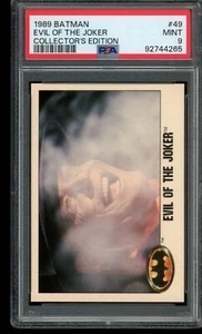 1989 Topps Batman Collector's Ed #49 Evil of the Joker PSA 9 pop 1 None Higher - Picture 1 of 2