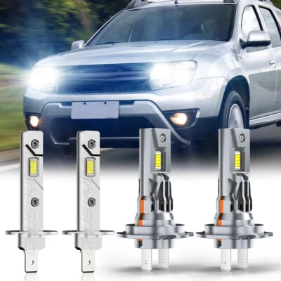 For Renault Duster 2013 2014 2015 2016 6500K White LED Headlight Kit Hi-Low Beam - Image 1 of 4