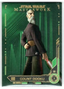 STAR WARS 2019 TOPPS MASTERWORK #73 COUNT DOOKU GREEN PARALLEL #'D 93/99 - Picture 1 of 2