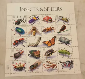 US Stamps Scott 3351 - 1999 - Insects & Spiders - 33c - Full sheet - PB - MNH - Picture 1 of 2