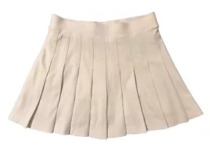 🎾NWOT Victoria’s Secret PINK Pleated Tennis Skort Skirt-White-Size S - Picture 1 of 3