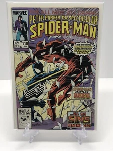 1985 Marvel Peter Parker The Spectacular Spider-Man Battles Daredevil #110 - Picture 1 of 11