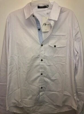 CAMISA DE VESTIR DOUBLJU HOMBRE MANGA LARGA, BLANCA, TALLA GRANDE Foto 1 de 2