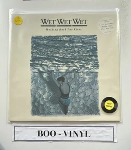 Wet Wet Wet - Holding Back The River Vinyl LP Lyric/Pic Inner Sleeve NM / NM - Picture 1 of 6