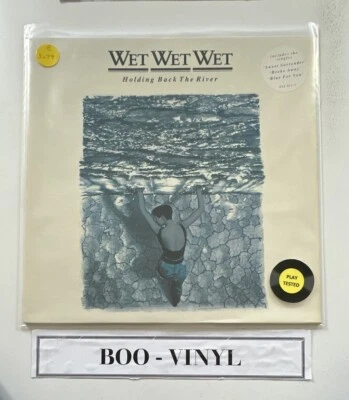 Wet Wet Wet - Holding Back The River Vinyl LP Lyric/Pic Inner Sleeve NM / NM - Image 1 of 4