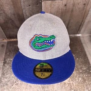 Florida Alligatoren meliert grau New Era 59Fifty nicht verstellbar Größe 7 1/8 Mütze Kappe - Bild 1 von 8