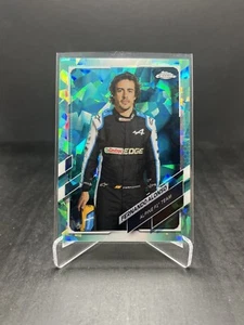 2021 Topps Chrome Sapphire Formula 1 F1 Fernando Alonso Portrait Aqua 25/99 #9 - Picture 1 of 2