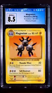 Magneton Pikachu Power Deck Non-Holo 38/108 XY Evolutions NM/Mint+ CGC 8.5 2016 - Picture 1 of 3