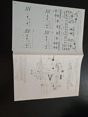 Calcomanías Superescala 1/72 72-457 F-18 Hornets Canadá 410sq USMC VMFA-521 N79 Foto 1 de 2
