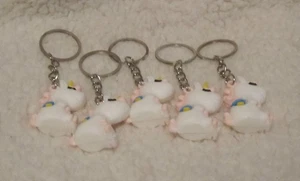 White Unicorn Key Chain Purse And Bag Charm Zipper Pull Fashion Accessory Decora - Picture 1 of 2