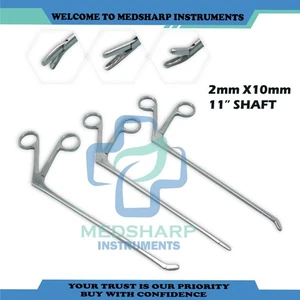 Laminektomie Cushing Hypophyse Rongeur 2 mm x 10 mm Cup Backen - 11" Schaft - Bild 1 von 3