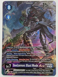 Digimon - BT19-074 Beelzemon: Blast Mode ACE - Super Rare Alternative Alt Art - Bild 1 von 5
