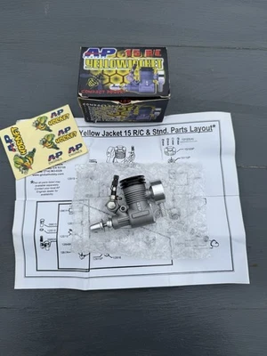 AP Engine Yellowjacket .15 R/C Engine New - Image 1 of 4