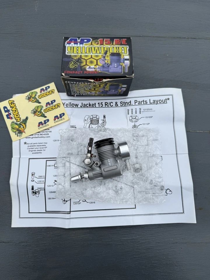 AP Engine Yellowjacket .15 R/C Engine New - Image 1 of 4