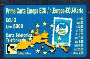 GIAN - Scheda telefonica OMAGGIO  "CARTA ECU" OM 114 Nuova Perf Magnetica codici - Foto 1 di 2