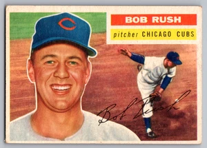 1956 Topps #214 Bob Rush Cubs - Bild 1 von 3