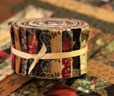 Cozy 20 Strip Winter Jelly Roll, Quilt Shop Fabric ~ Moda, Hoffman, Andover, etc - Image 1 of 4