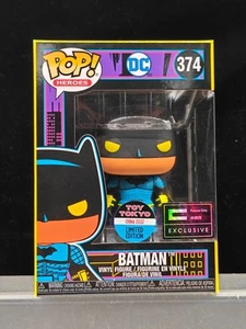 Funko Pop Batman #374 Jouet Lumière Noire Tokyo Chine 2022 LE Future City Exclusivité - Photo 1/8