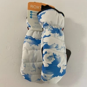Neu mit Etikett Roxy & Chloe Kim azurblau Wolken Flint Creek Fäustlinge Größe XL - Bild 1 von 5