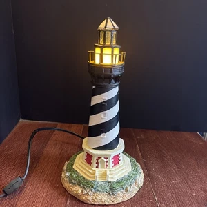 Vintage Leuchtturm Tischlampe funktioniert - 12" - Bild 1 von 7