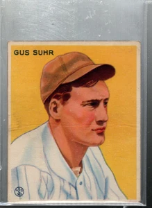 B7032- 1933 Goudey #206 Gus Suhr RC (ROOKIE CARD) - G (Buono) -VG (Molto Buono) - Foto 1 di 2