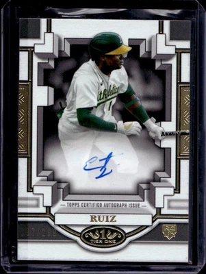 2023 Topps Tier One Esteury Ruiz Break Out Auto RC Rookie #/299 Athletics - Image 1 of 2