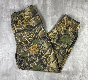 Vintage 90s Cabelas Camo Sweatpants Baggy Wide Leg Fit Adult size 2XL Realtree - Picture 1 of 8