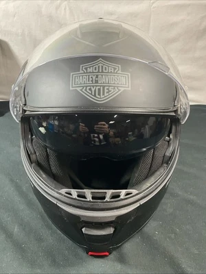 Harley Davidson Men’s Modular CAPSTONE Matte Black Sun Shield Helmet HD-H24 XXXL - Image 1 of 4