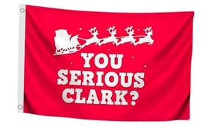 Winter Merry Christmas Garden Flag 3x5 Feet - You Serious Clark? - Clearance - Picture 1 of 7