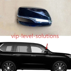 Reemplazo de carcasa de espejo retrovisor lateral derecho negro brillante para Lexus LX570 2016-2021 - Imagen 1 de 5