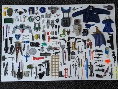 Vintage Accessory, Weapon, Playset Lot Of 131 Pieces 80s 90s 00s Jayce, TF, SW + - Image 1 of 4