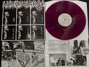 V/A WHO CARES? PURPLE VINYL LP NEW 50 PRESSED Rare Punk KBD The cheifs, Suspects - Picture 1 of 2