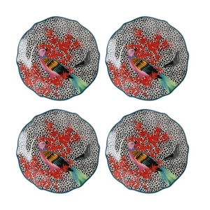 Mikasa X Sarah Arnett Porcelain Side Plates Set Of 4 19cm - Picture 1 of 12