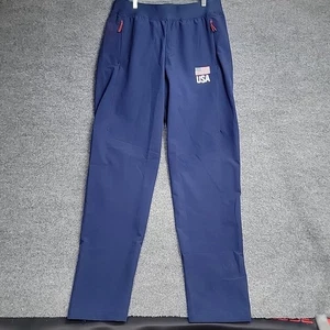 Adidas USA Nationalmannschaft Volleyball Hose Herren XLT blau Tapered Zip Knöchel - Bild 1 von 12