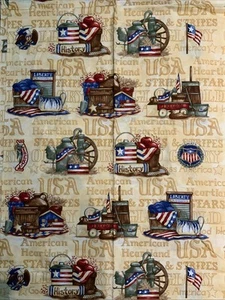 QUILTS OF VALOR American Valor Fabrics USA, Patriotic, Liberty Cotton 2yds X 44” - Picture 1 of 4