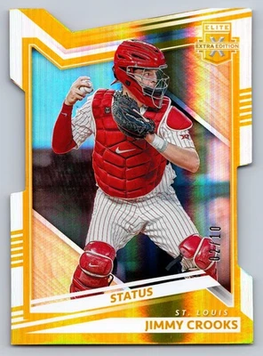 2022 Panini Elite Extra Edition Gold Die-Cut Jimmy Crooks #127 RC Cardinals /10 - Image 1 of 2