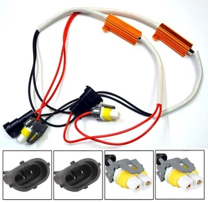 Wire HID Resistor Canceler Error Decoder C 880 H27 Fog Light Bulb Lamp Stop Fix - Picture 1 of 9