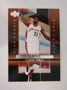 2003-04 Upper Deck Rookie Exclusives - Star Rookie LeBron James #1 (RC) - Picture 1 of 6
