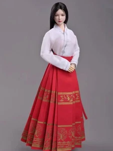 1/6 Chinese Red Mamianqun Clothing Sets for 12" Phicen S16 Female Figure Body - Picture 1 of 3