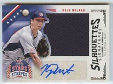 2015 Stars and Stripes USA BB Jumbo Swatch Silhouettes Signatures Jerseys #59 Ky