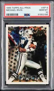 1995 1996 TOPPS "ALL-PROS" GOLD #AP-8 MICHAEL IRVIN PSA 10 GEM MINT HOF POP 1/1 - Picture 1 of 2