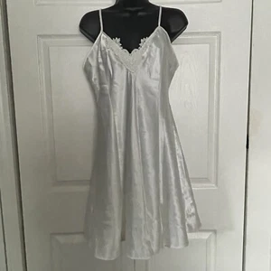 Vintage Y2K Sophia Delicates Chemise Women Medium White Fairy Slip Dress Lace - Picture 1 of 7