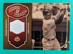Melvin Mora 2005 Donruss Timber & Threads Jersey Patch M/NM Orioles Free...