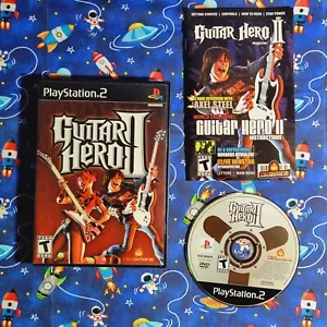 Guitar Hero II - Guitar Hero 2 Playstation 2 PS2 Black Label CIB Manual Included - Picture 1 of 10